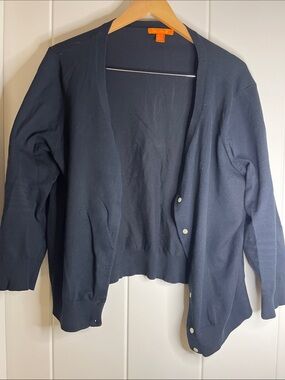 Joe Fresh Navy Blue Open-Front Cardigan